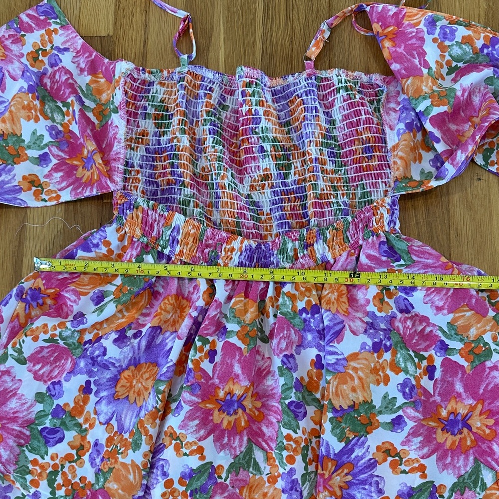*last chance* Shein | Women’s Floral Sleeveless Romper with Tie Front - Picture 10 of 16